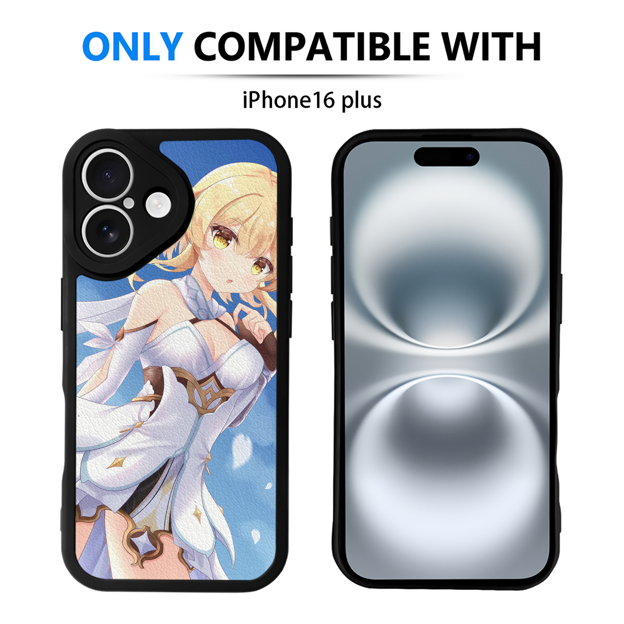 げんし神 genshin 【iPhone 16シリーズ対応】シリコンスマホケース（レザー調） 材質：シリコン